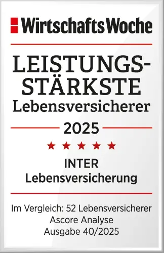 Auszeichnung Wirtschaftswoche leistungsstärkster Lebensversicherer